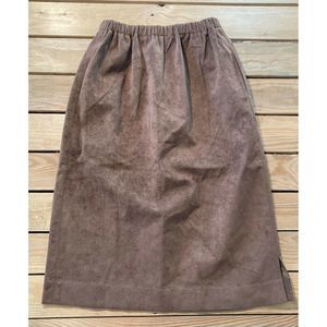 VTG VERA MAXWELL Skinner Suede Knee Length Skirt S